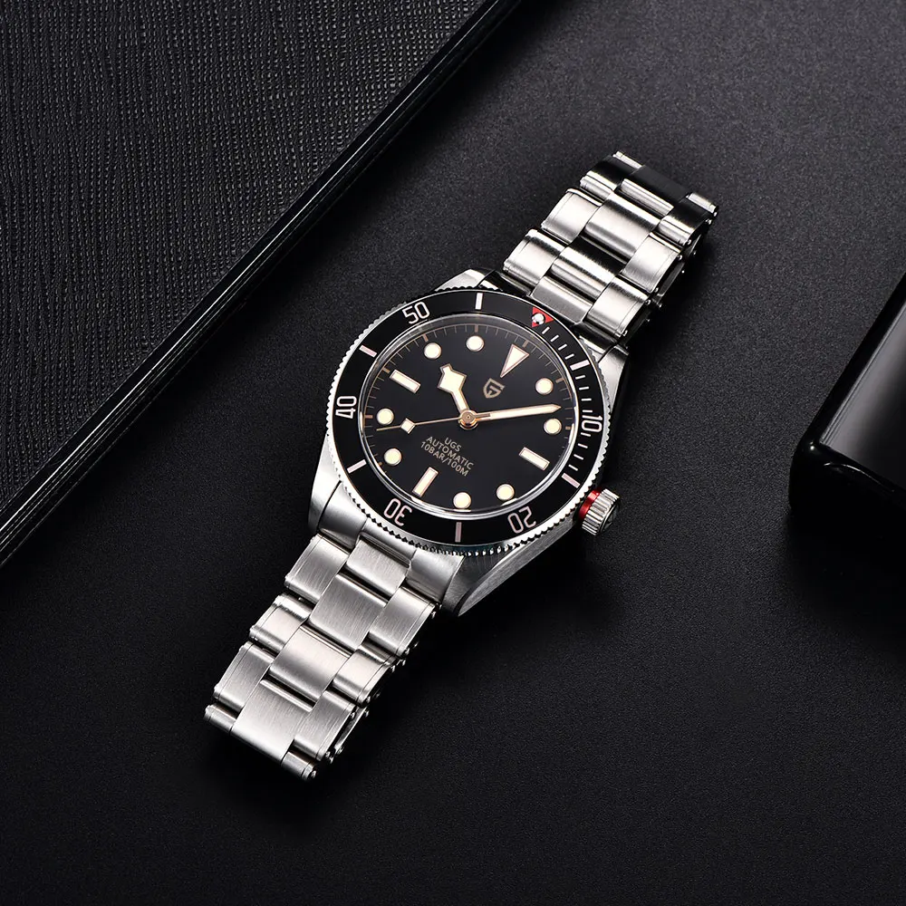 2024 PAGANI DESIGN Retro V2 Luxury Automatic Watch Men Mechanical Watches Men 100M Stainless Steel Diver Sapphire glass NEW