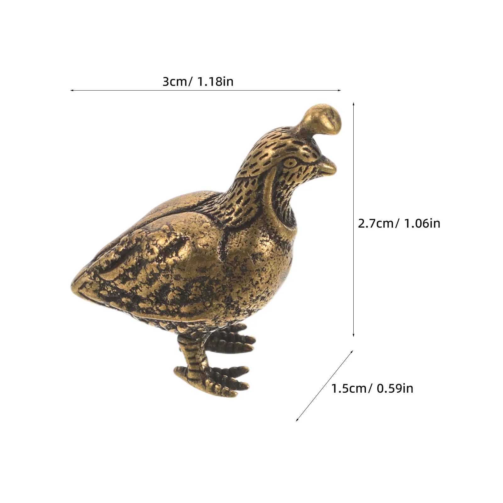 Bird Brass Ornament Sculpture Figurine Table Sculptures Desktop Statues Golden Figurines Finial Animal Ornaments For Desk Decor