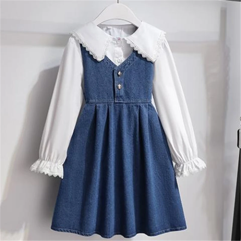 Girls Spring Summer Personality Loose Culottes Child Casual All-match Wide-leg Pants Baby Girl Wear Foreign Style Cropped Pants