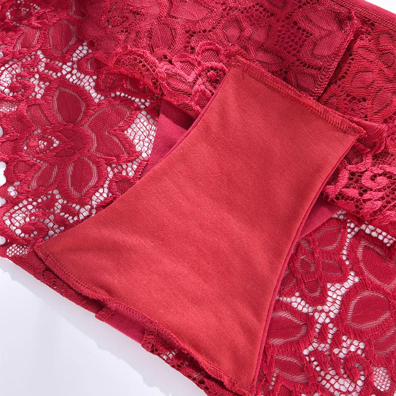 Dámské kalhotky s vysokým pasem, sexy spodní prádlo, duté kalhotky, pohodlné spodní prádlo, 1XL-4XL, plus size, 80-140 kg - náhled 5