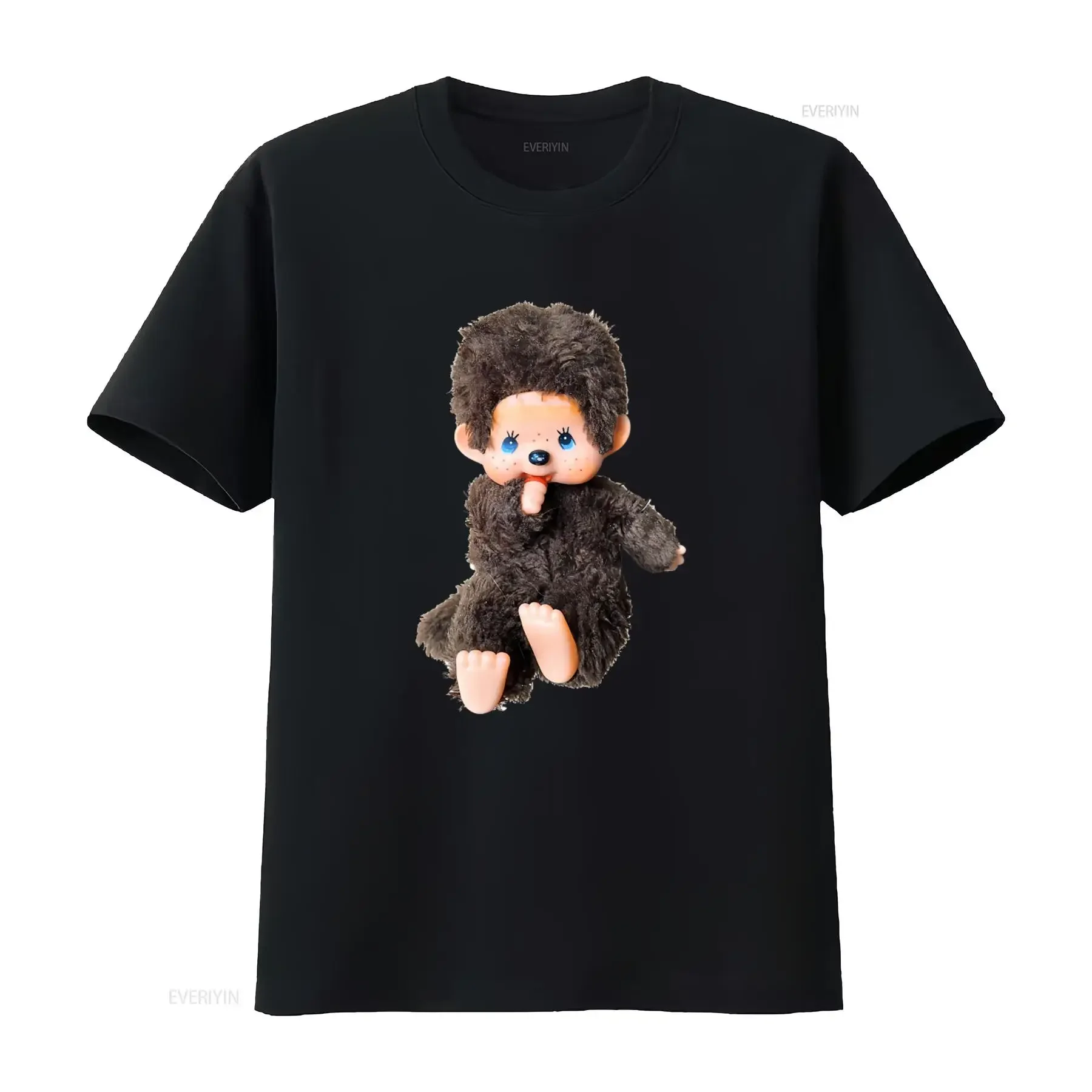Adorable Monchichi Doll Classic T Shirt for Kids and Adults Soft Comfortable Fabric vintage Washed designer clothes