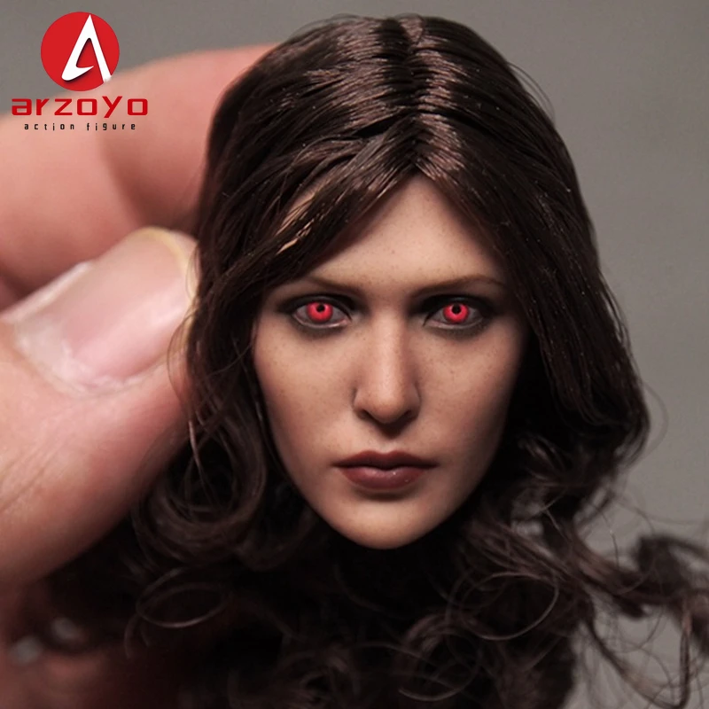 Масштаб 1/6, злобная Элизабет, олсенеголова, лепка, красные глаза, резьба на голову, модель, подходит для 12 дюймовой женщины, солдат, экшн-фигурки, куклы