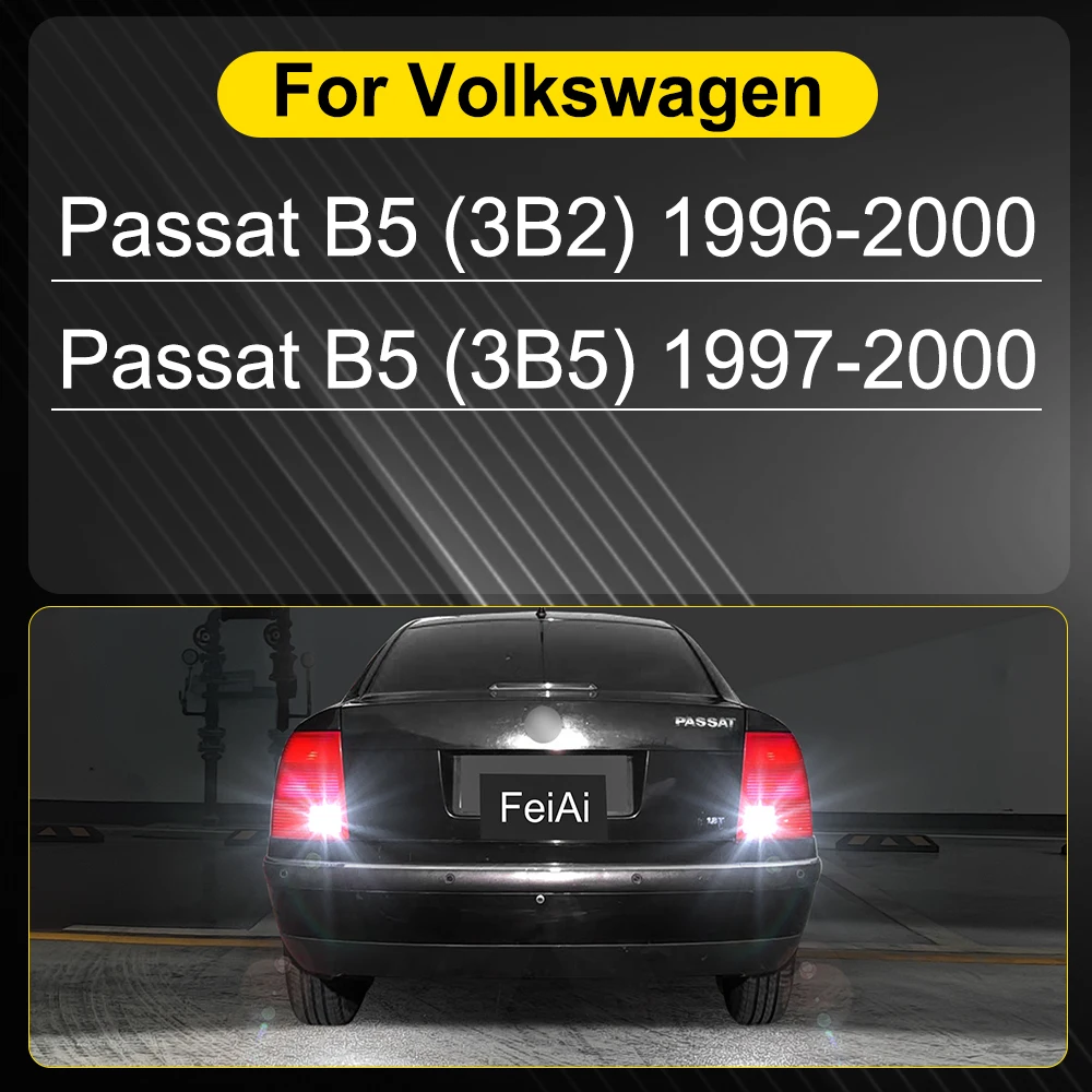 LED احتياطية عكس مصابيح كهربائية سيارة عكس مصباح ل Volkswagen VW Passat B5 1996 1997 1998 1999 2000 احتياطية ضوء احتياطية Led