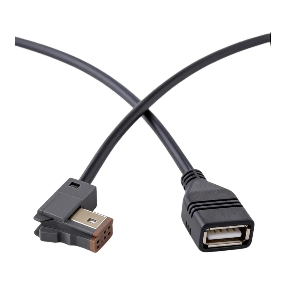 Practical Car Audio Adapter 4-pin Connector 4-Pin USB Connector 100CM Car Radio USB Cable 100CM Length Non-Deformable Structure