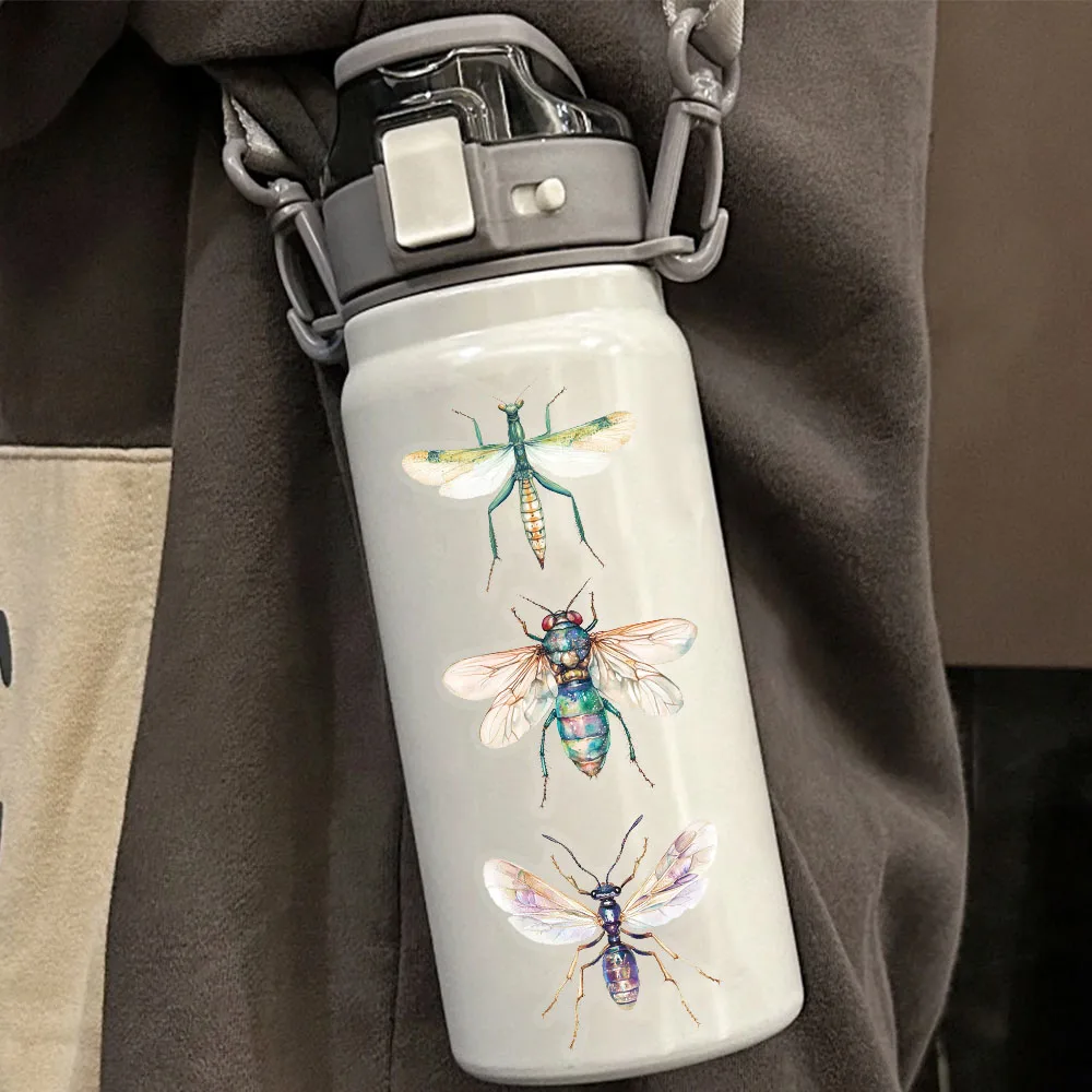 50PCS Exquisite Insekt Aquarell Graffiti Aufkleber Handbücher DIY Gepäck Notebooks Motorräder PET Wasserdichte Aufkleber