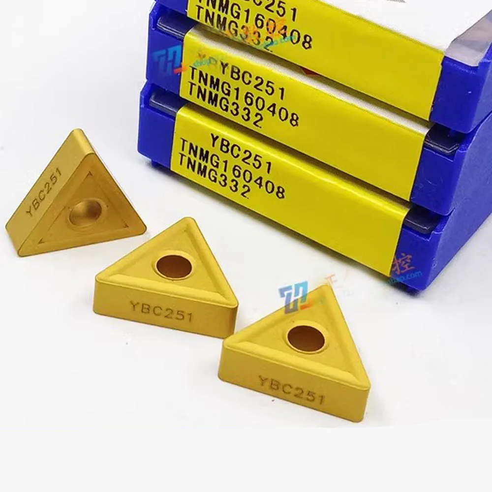 Outil de Tournage CNC de Marque Alberoise Originale TNMG160408 YBCbulette, Inserts en Carbure, Rainure pour Tour à Métal en Acier, Coupe-puce ZCC CT