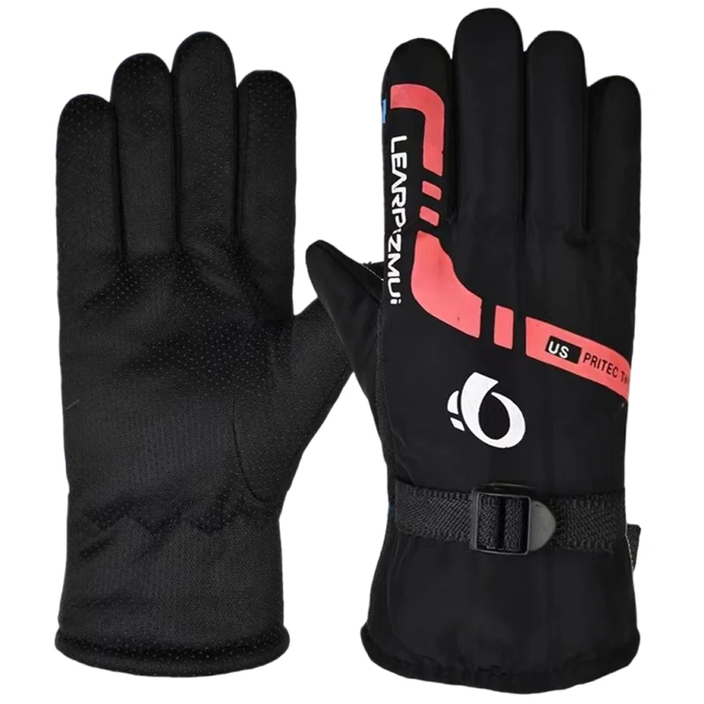 Guantes cálidos a prueba de viento, impermeables, engrosamiento, pantalla táctil, conducción al aire libre, Unisex, estilos de otoño e invierno,