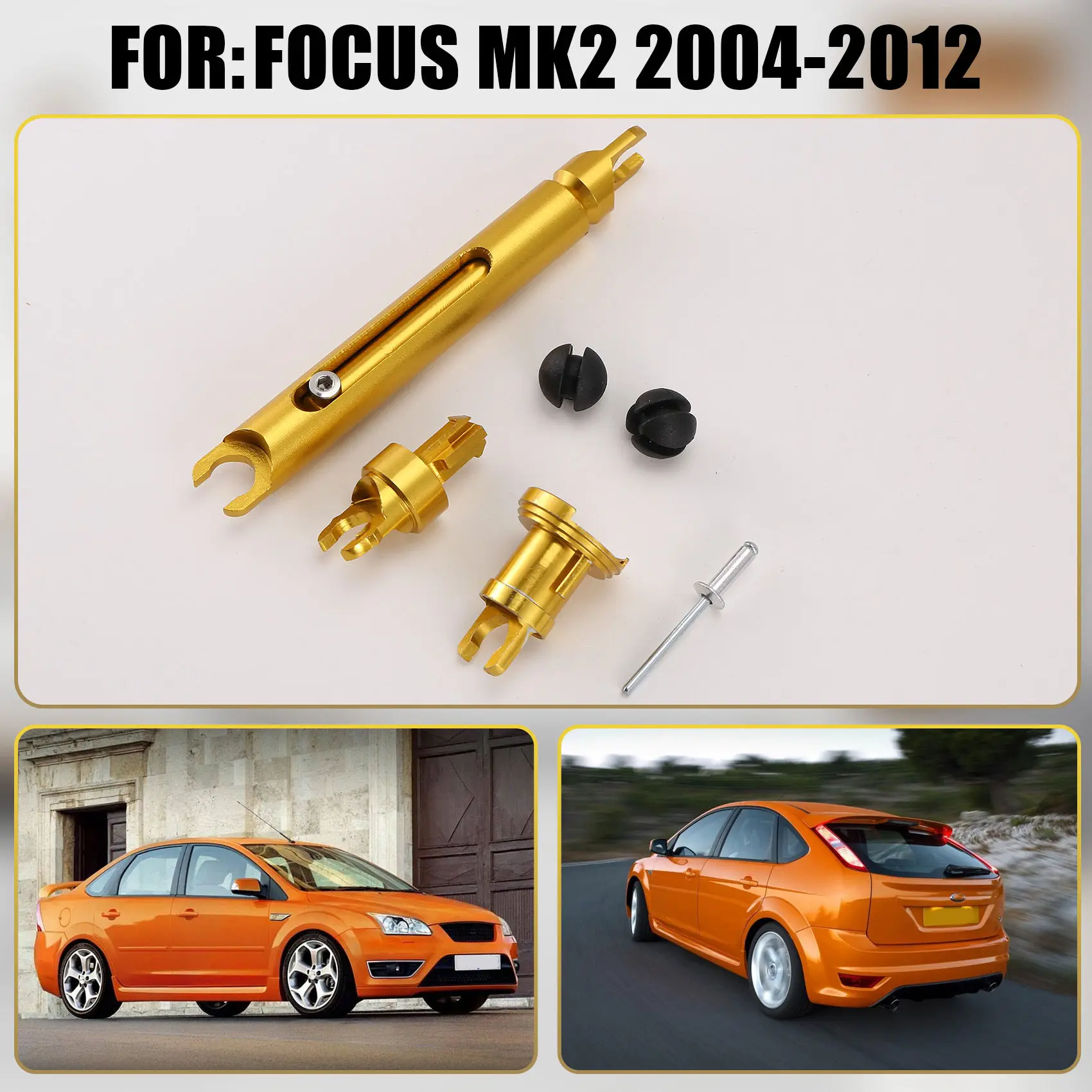 4M5A-16B970 Auto Motorhaube Release Lock Latch Catch Repair Set für Ford Focus MK2 2004-2012 1355231 –L49A