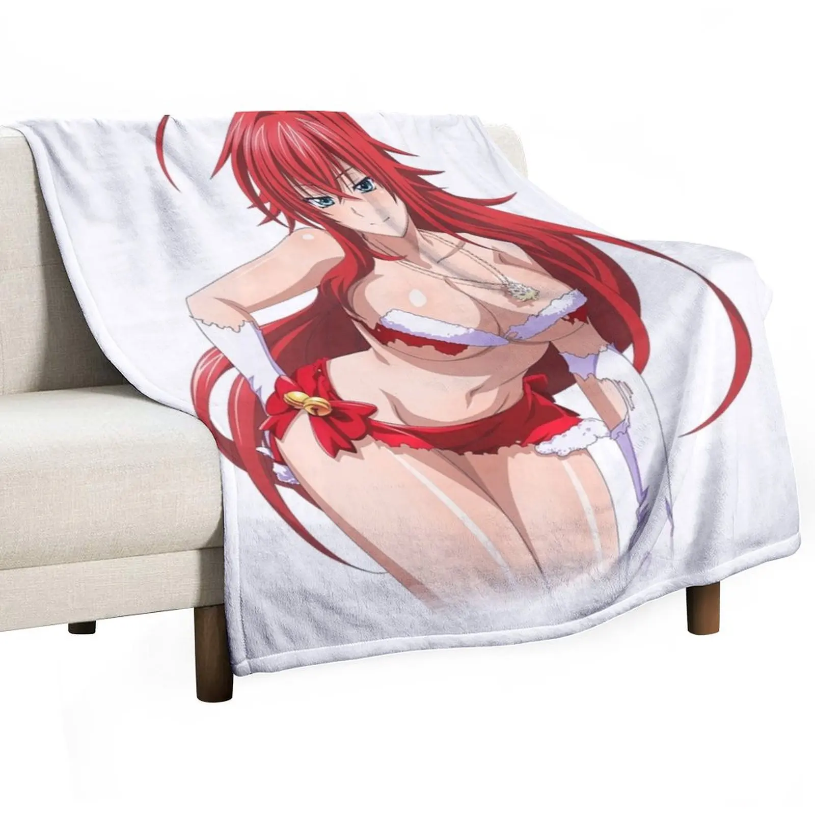 

High School DxD - Rias Gremory Throw Blanket Cozy Sofa Blanket for TV Watching Napping