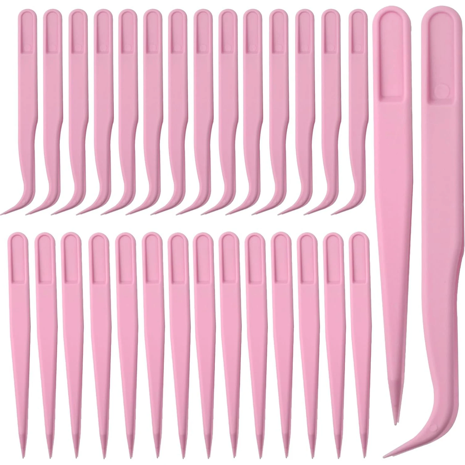 

Набор из 30 пинцетов для рукоделия – оптовая упаковка, прямые/изогнутые/изогнутые по изгибу пинцеты для изготовления украшений из бисера, многофункциональные пинцеты