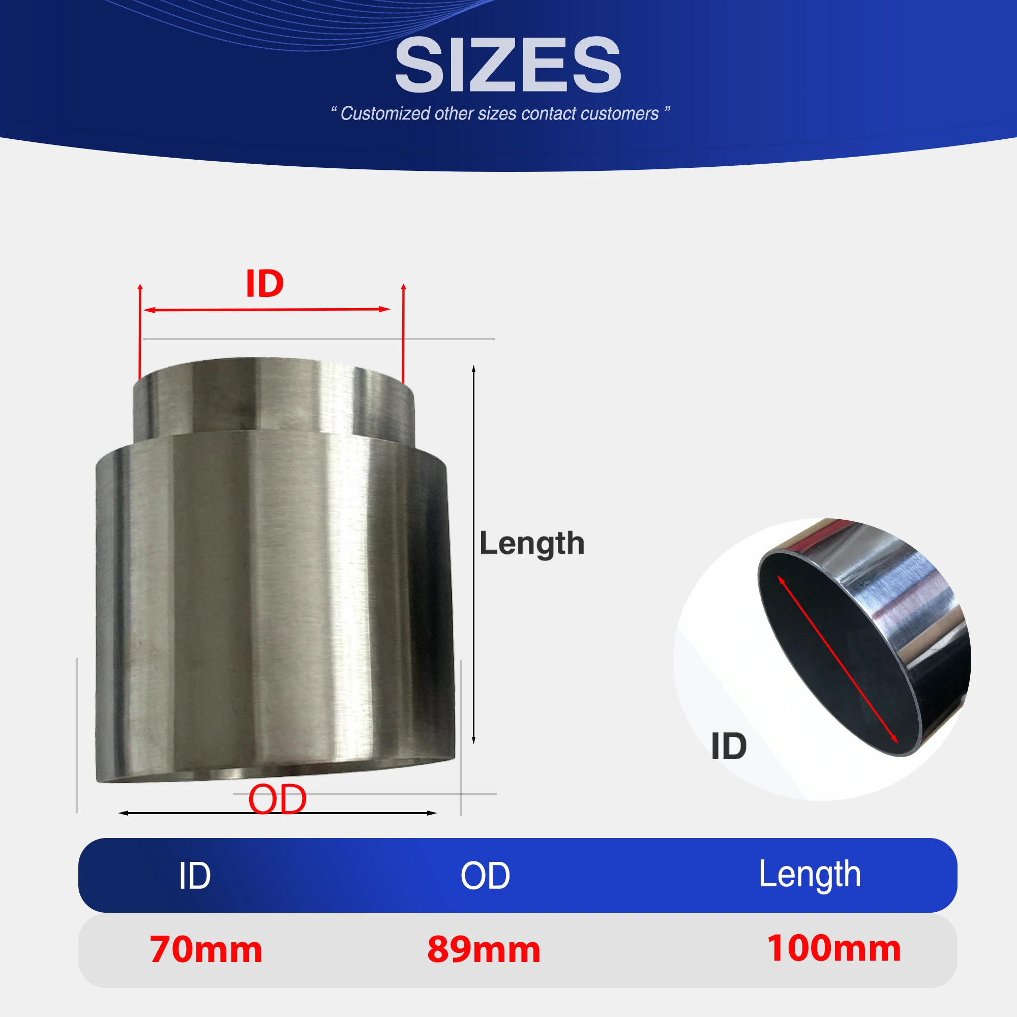 4 Pieces Stainless Steel Exhaust Tip 89mm Out Modified Car Accessories Muffler Pipe For BMW F80 M3 F82 F83 M4