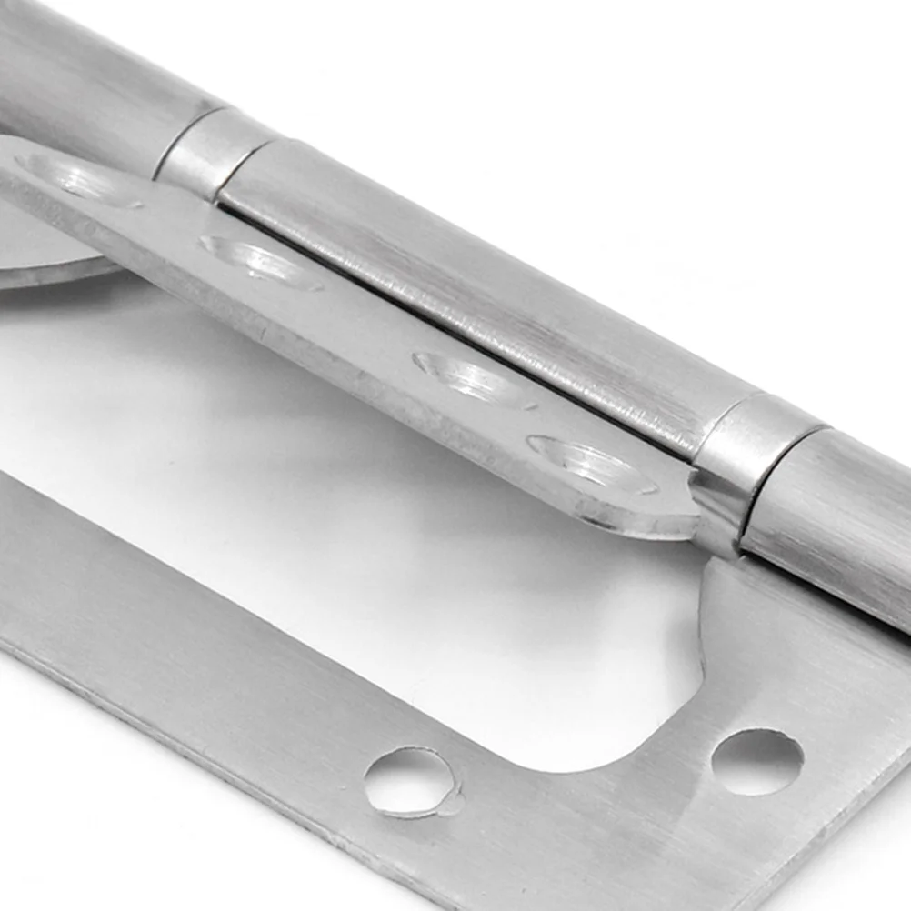 2 قطعة الفولاذ المقاوم للصدأ كتم المفصلي سميكة مانع االصدأ الباب الصامت فضفاض 4 5 بوصة ديكور المنزل نافذة ملحق الفضة