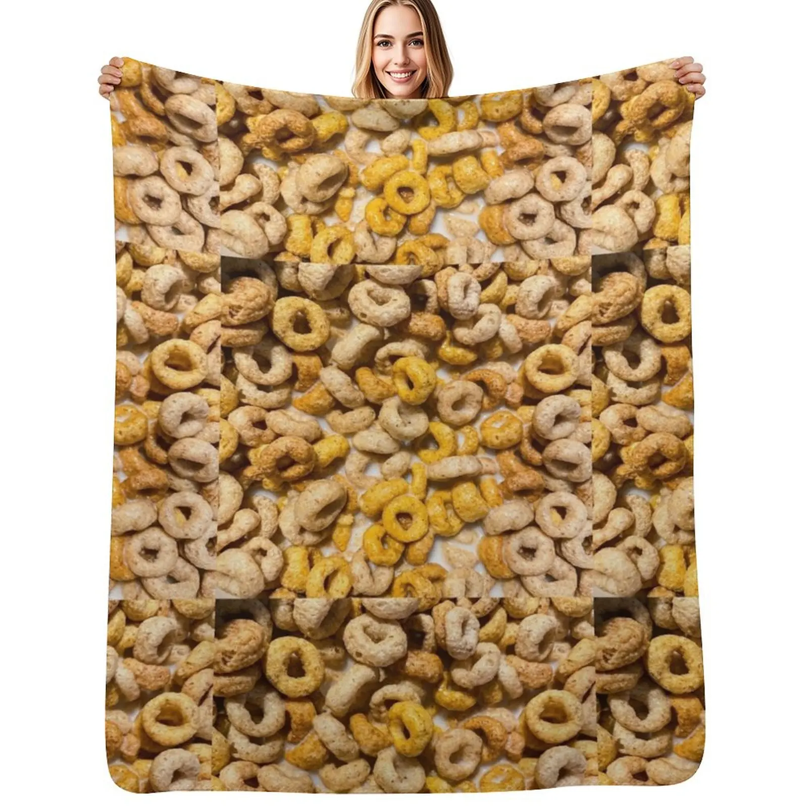 

Cheerios 2.0 - Now with milk! Throw Blanket for winter anime Picnic Soft Beds Blankets
