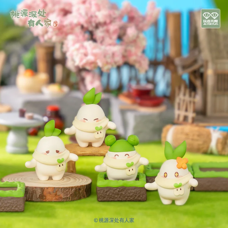 

Семья глубокая в цвете персика весна тянуть руки в зиме модная загадочная слепая коробка украшение для рабочего стола