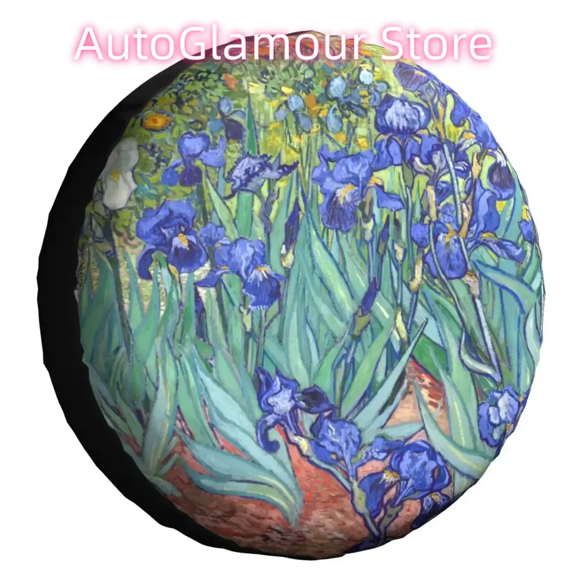 

Чехол на запасное колесо Ван Гога для Jeep Hummer Custom Irises, водонепроницаемые пыленепроницаемые чехлы на колеса автомобиля 14 дюймов, 15 дюймов, 16 дюймов, 17 дюймов