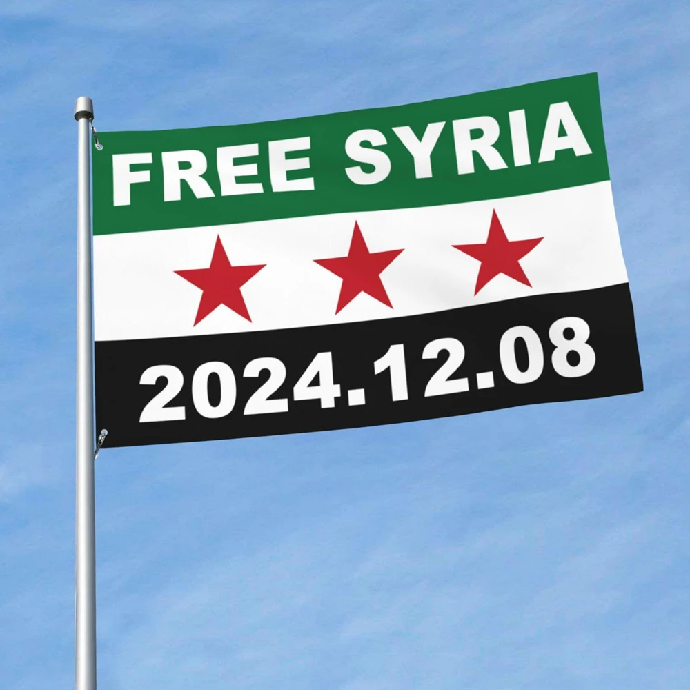 Syria Flag 90*150cm The Syrian Arab Republic Syrian Three Star Flag Banner Hanging Home Decoration Flags