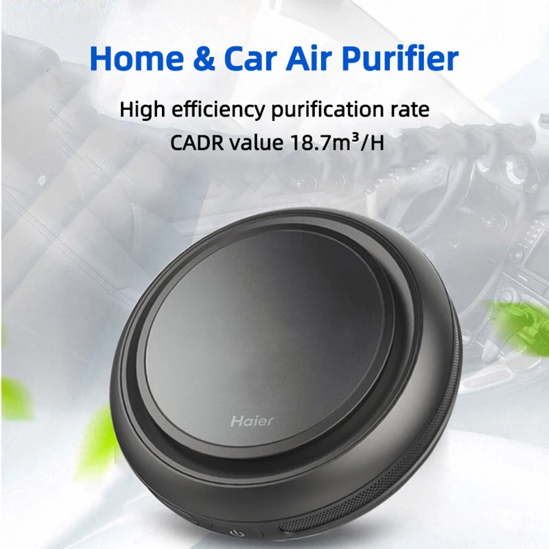 

99% Pollutant Removal Interior Essential Car Supplies for Haier USB Car Air Purifier Oxygen Cleaner with Negative Ion