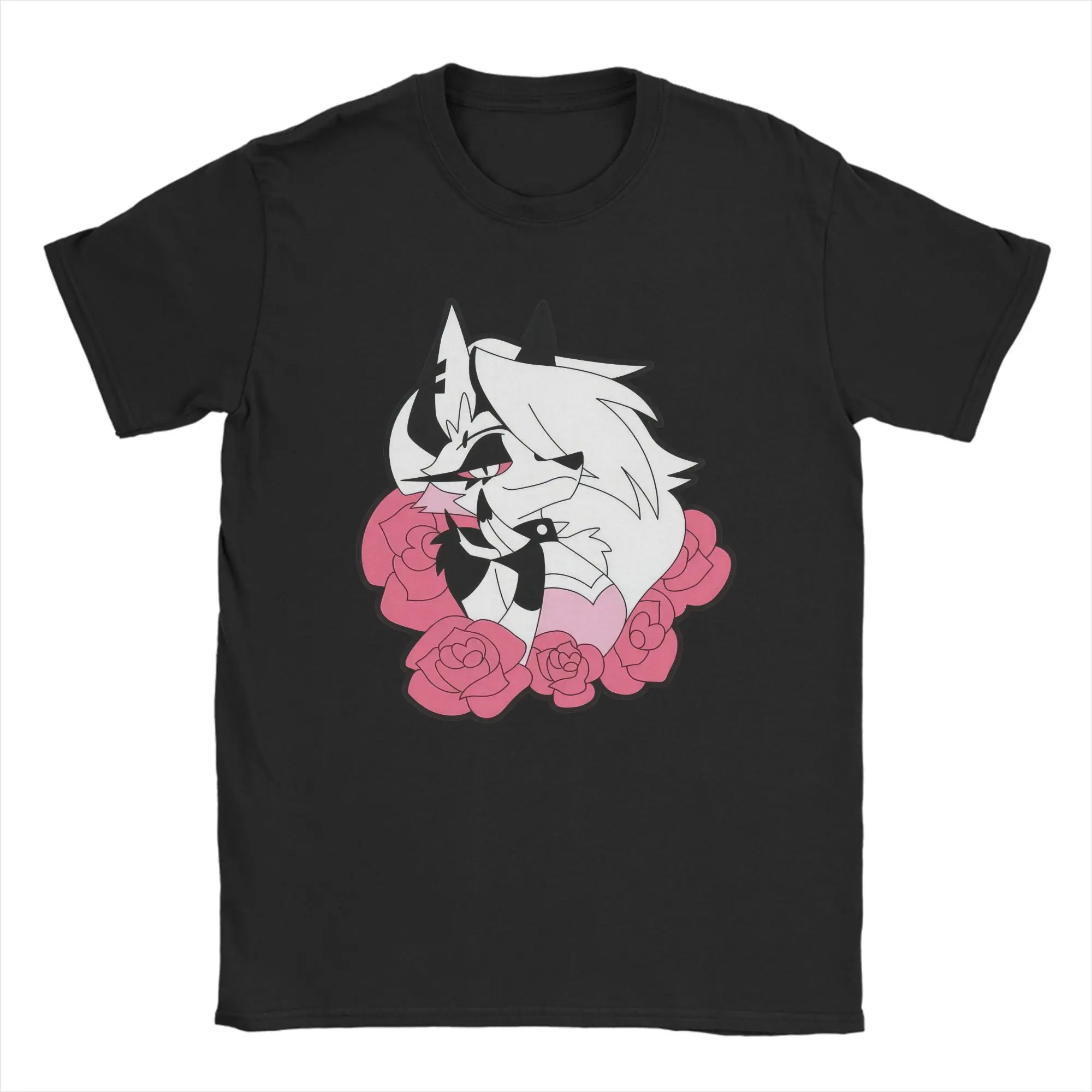 Helluva Boss Loona T Shirt Men's  Pure Cotton Novelty T-Shirt O Neck  Tees Short Sleeve Clothing Birthday Gift