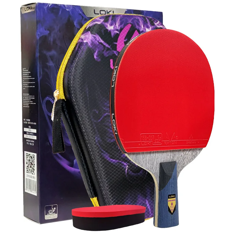 Originele LOKI Tafeltennis Racket Dragon Serie Ping Pong Racket Paddle Bat Professionele 6/7/8/9/10 Sterren voor Alle Niveau Spelers
