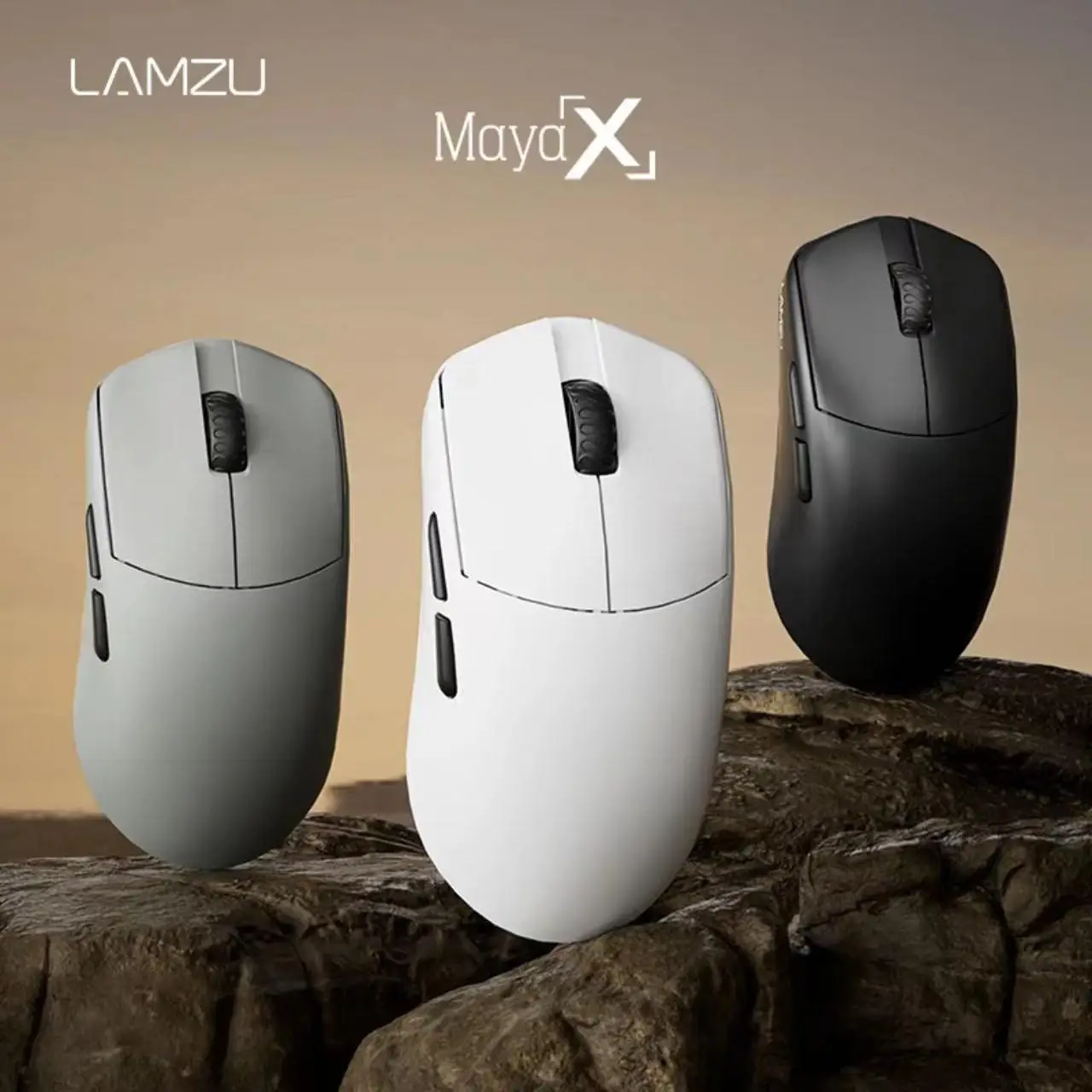 LAMZU Maya X  Wireless Mouse 8K Lightweight PAW3950 Sensor Duel Mode E-sport Gaming Mouse Low Delay Pc Gamer Accessories Gifts