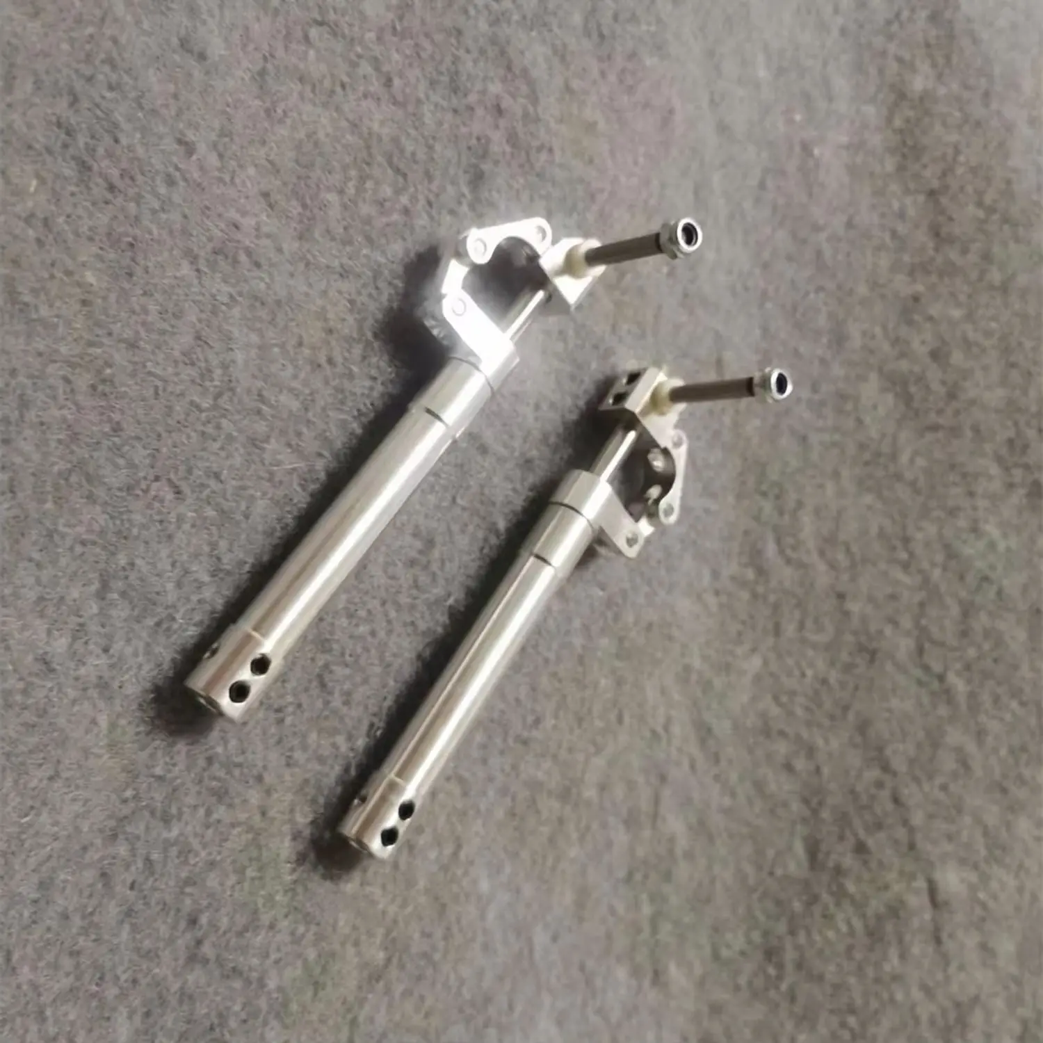 Train d'atterrissage CNC 6mm 70-175mm, rétrait d'amortissement à ressort pour Jet EDF 3.5kg, échelle de mise à niveau d'amortisseur en aluminium, pièces d'avion RC