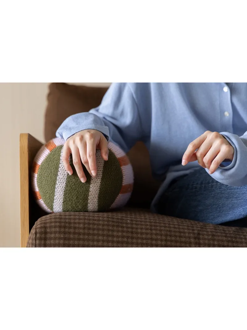 Dopamine Capsule Color Handmade Jacquard Knitted Pillow Sofa