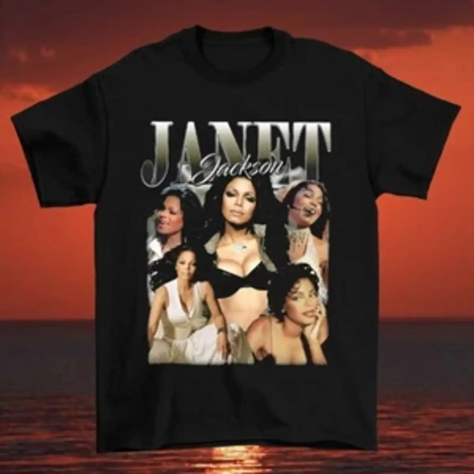 Janet Jackson Together Again Tour T Shirt Black All Sizes UU948 vintage Washed Stylish Stretched Slightly streetwear Versatile