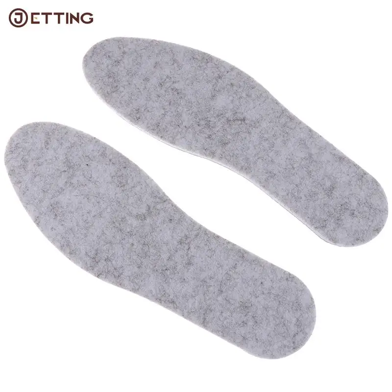 Felt Aluminum Foil Insoles For Winter Warm Comfortable Deodorant Insert For Men Women Sole Summer Cool Waterproof Wool Shoe Pads