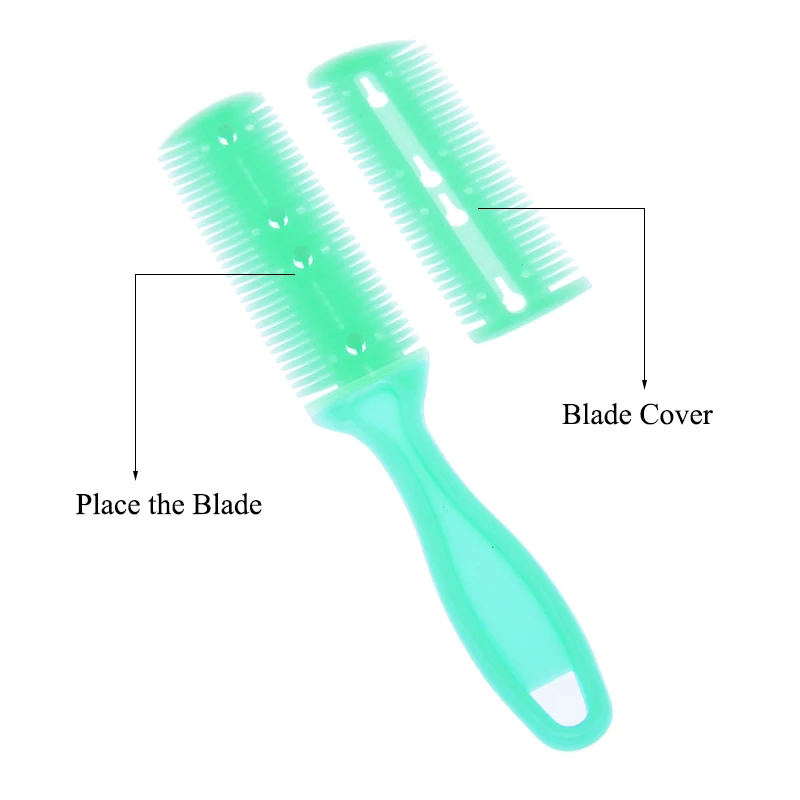 Professional Double-Sided Hair Razor Comb with Blade Hair Cutting Thinning Comb Men Women Hair Trimmer Salon Styling Tool C0009A