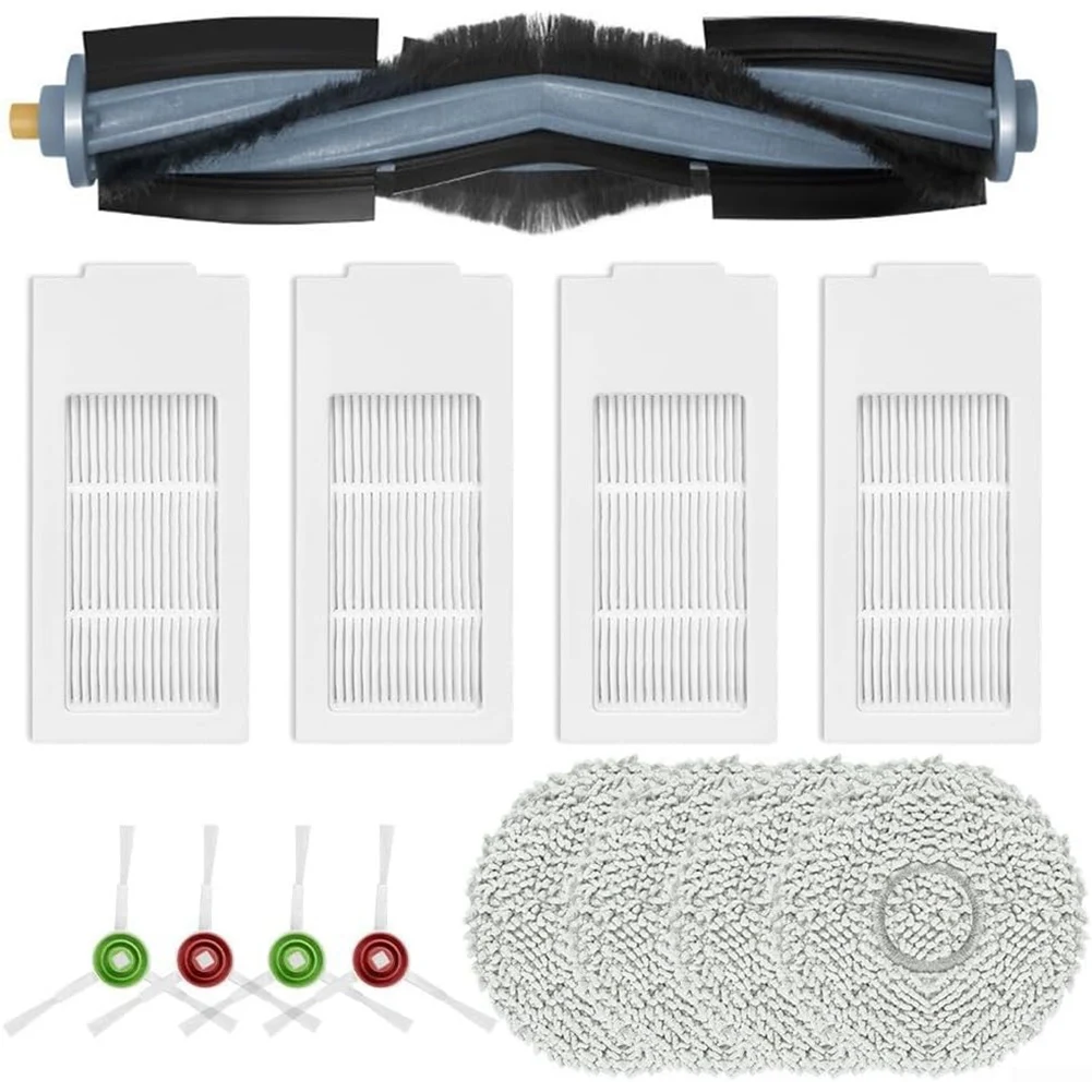 قطع غيار LECKL لأجزاء مكنسة Yeedi Floor 3 Station، فرش جانبية رئيسية، قماش ممسحة فلتر Hepa #5