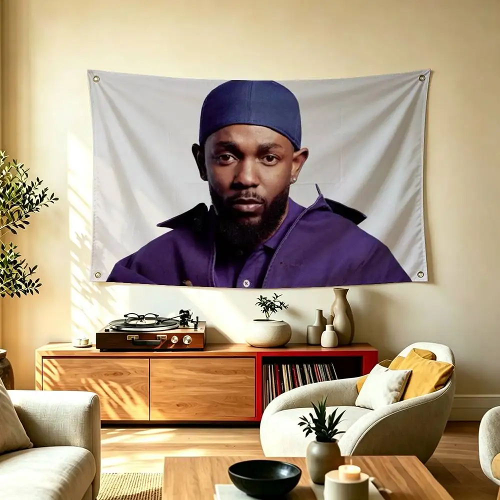 Pop-Rap Singer K-Kendrick Lamar-R Flags Wall Hanging Tapestry Outdoor Garage Room Decorative flag Background Blanket