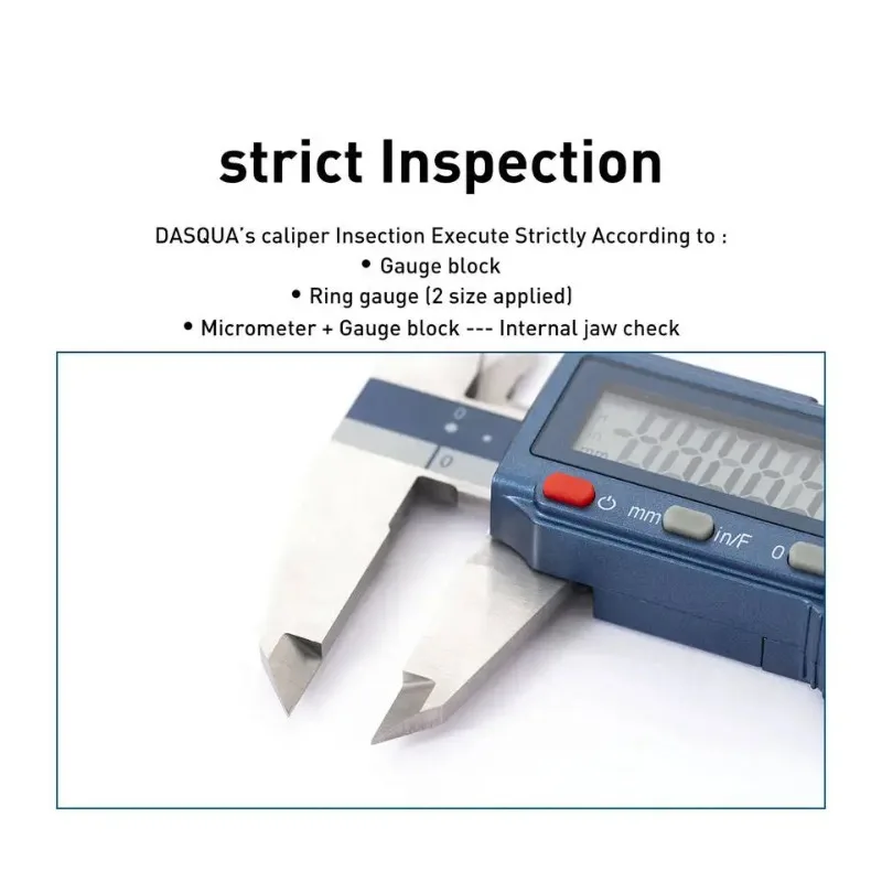 Dasqua Stainless Steel 0-150mm IP54 Water Proof Digital Caliper 0-6 Inch Electronic Vernier Caliper Measuring Tool