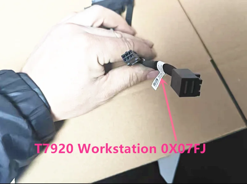 For Dell T7920 Workstation Power Supply Cable X07FJ 0X07FJ Workstation 4-disk Expansion Kit SAS Cable
