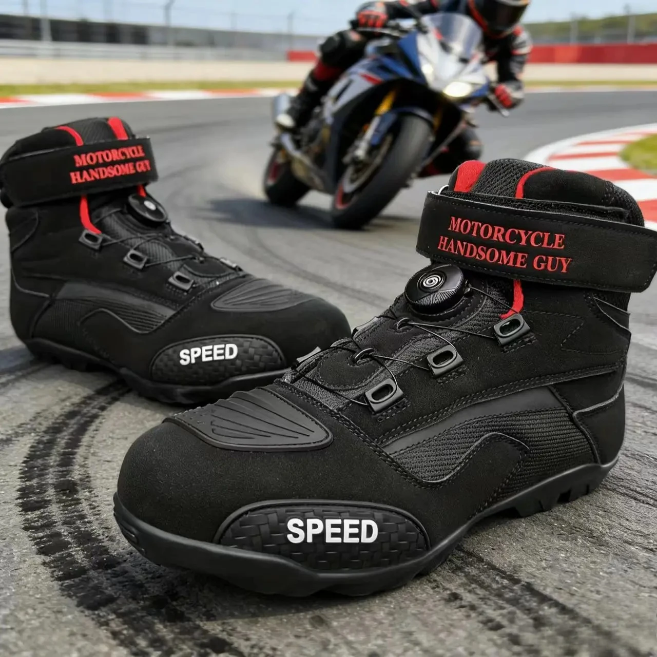 Motorcycle Boots Men Motor Motorbike Riding Shoes Anti-fall Motorcycle Shoes Motocross Off-Road Racing Boots Botas Motocross