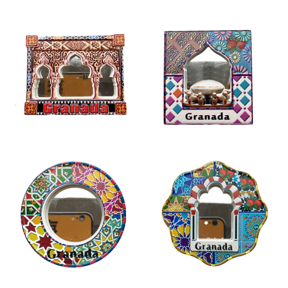 Granada Fridge Magnet Islamic Style Mirror Frame Spain Magnetic Refrigerator Stickers for Home Decor Collection Gifts Ideas