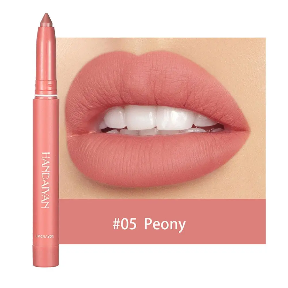 HANDAIYAN penna rossetto antiaderente Non sbiadito matita labbra opaca forma lucidalabbra uso modifica labbra Dual To Waterproof Lip Y2Y5