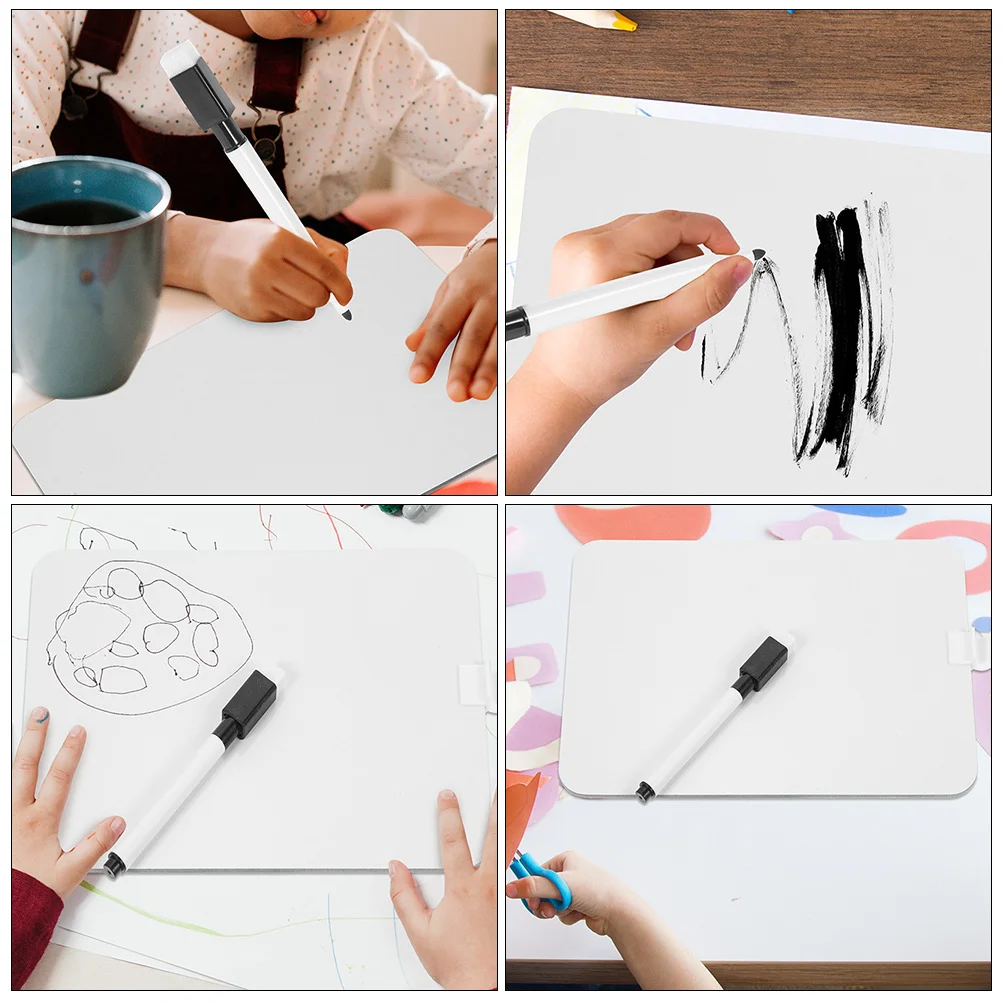 مجموعتان من لوحة الكتابة للأطفال، سبورة بيضاء قابلة للمسح للأطفال، لوحة رسم خفيفة الوزن، أداة تعلم عملية، سبورة صغيرة لـ #2