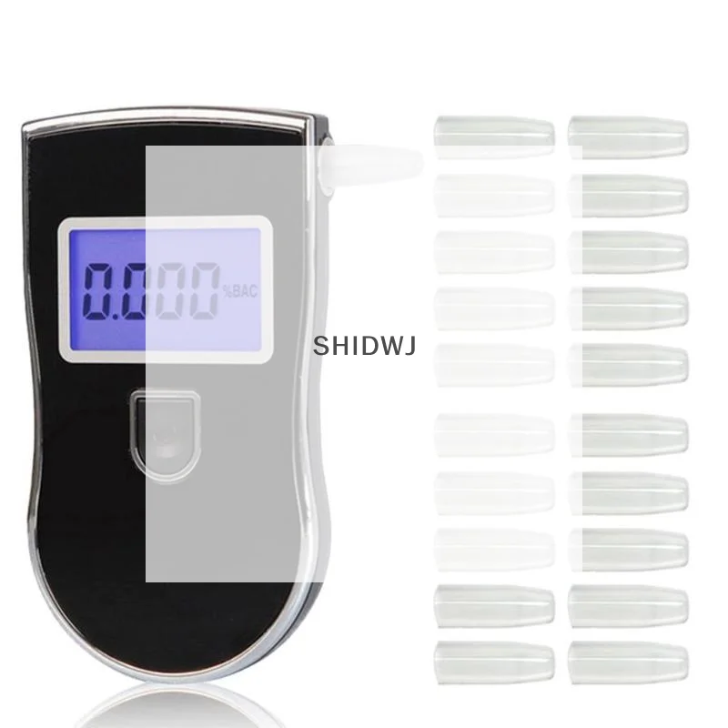 10/20/50Pcs Digital Breath Alcohol Tester Breathalyzer Mouthpiece For Alcohol Tester AT-818 Accessories plastic transparent