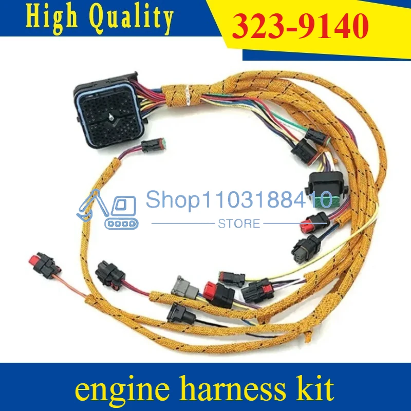 

High Quality Excavator Engine Harness Kit 323-9140 3239140 for C9 C7 Caterpillar E336D Construction Machinery
