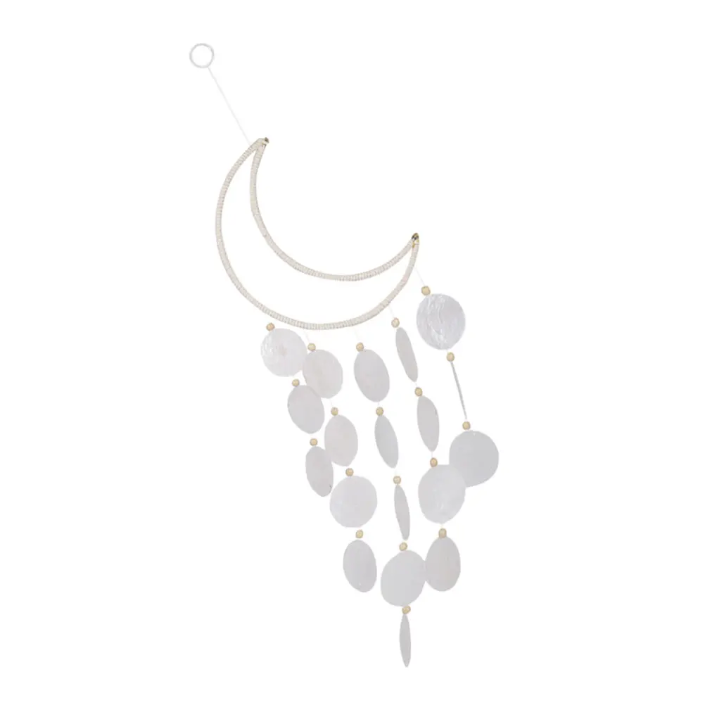 

Lovely Seashell Wind Chime Natural Shell Decoration for Balcony Garden Outdoor Indoor Home Wind Chimes Gift Bohemian Vintage