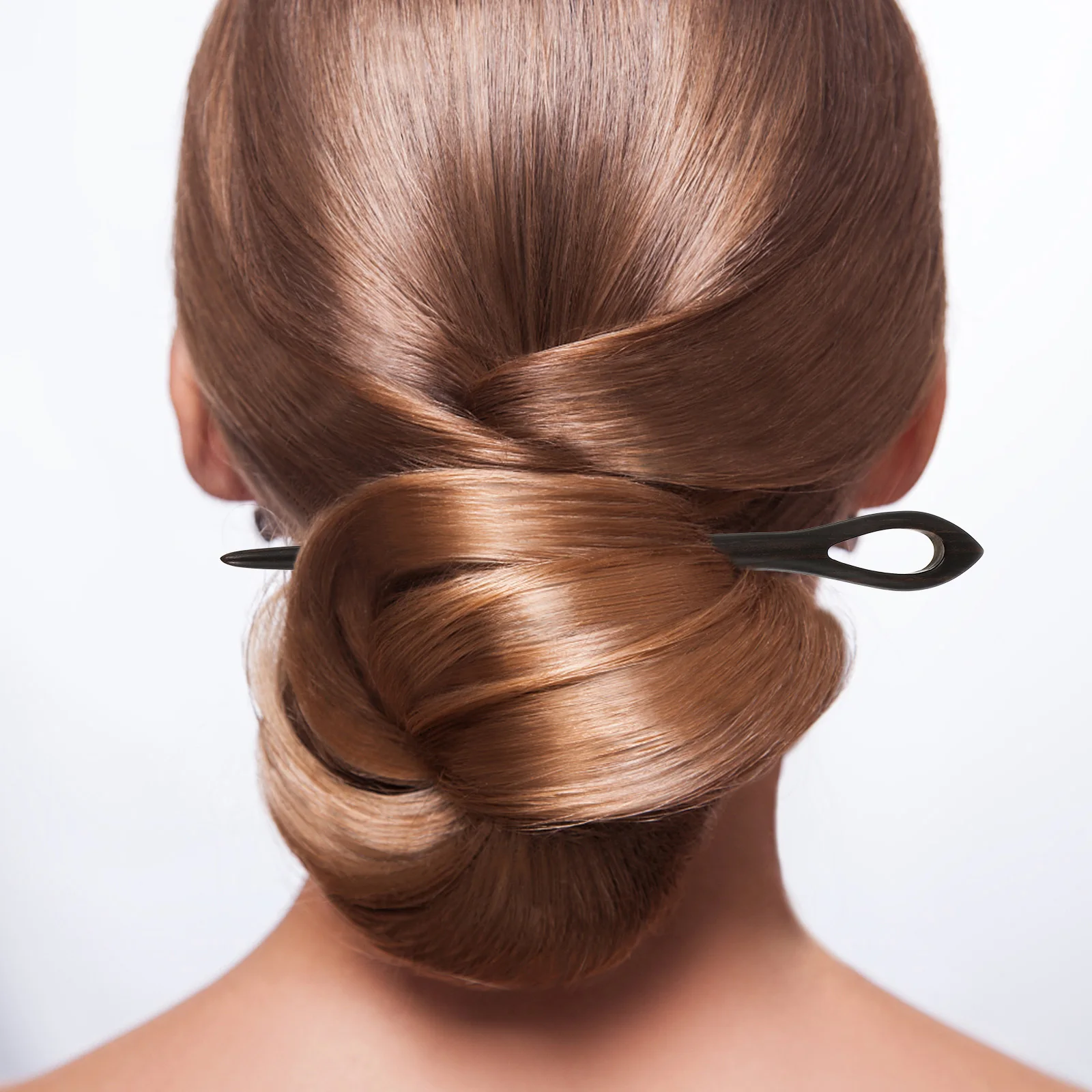 

Заколка для волос из черного дерева, 2 шт., повседневные винтажные аксессуары, заколки для волос в китайском стиле, бамбуковые