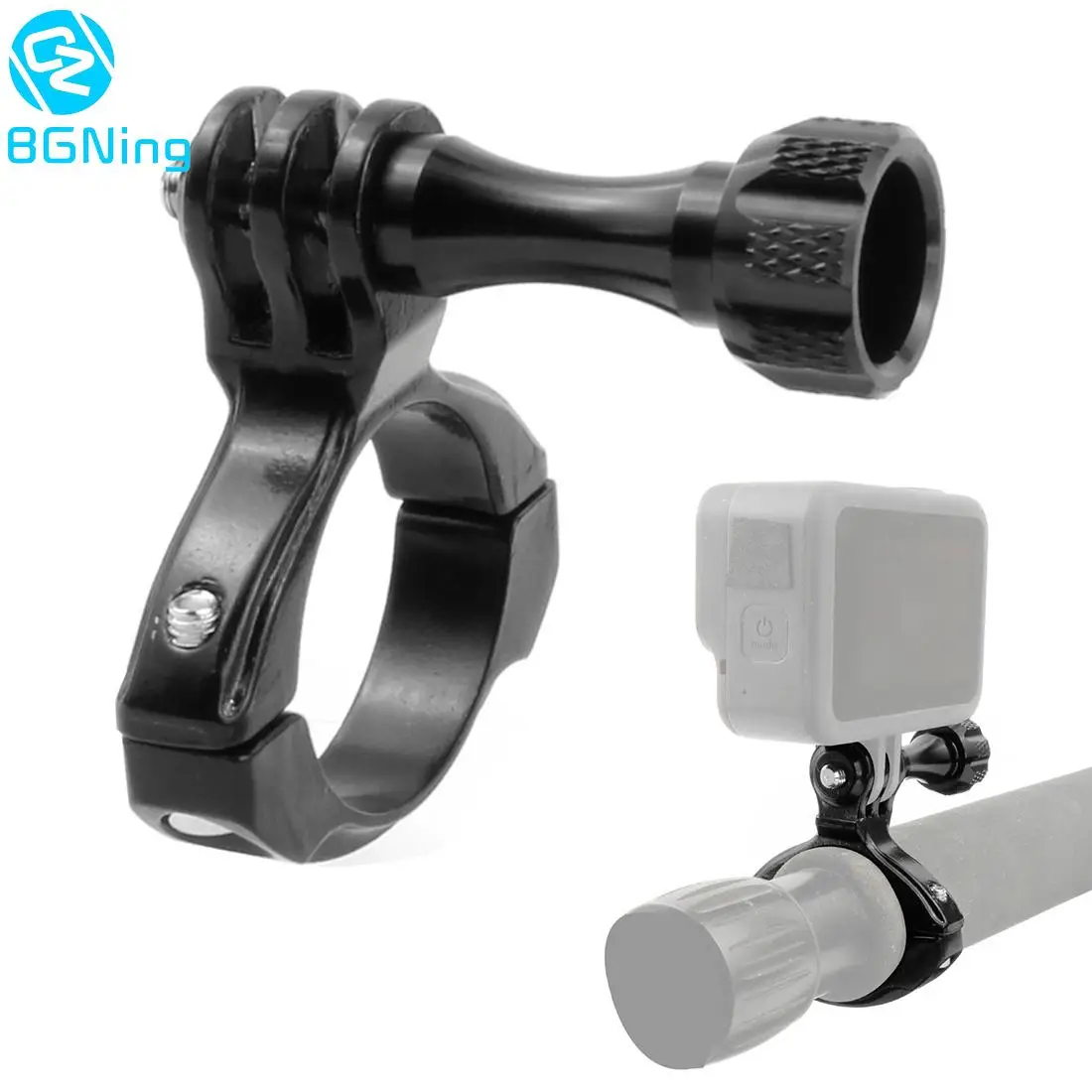 Metal Bike Handlebar Clip Holder Mounting Adapter w M5 Thumb Screw for GoPro 12 11 10 9 8 YI Action Cameras Sports Photography