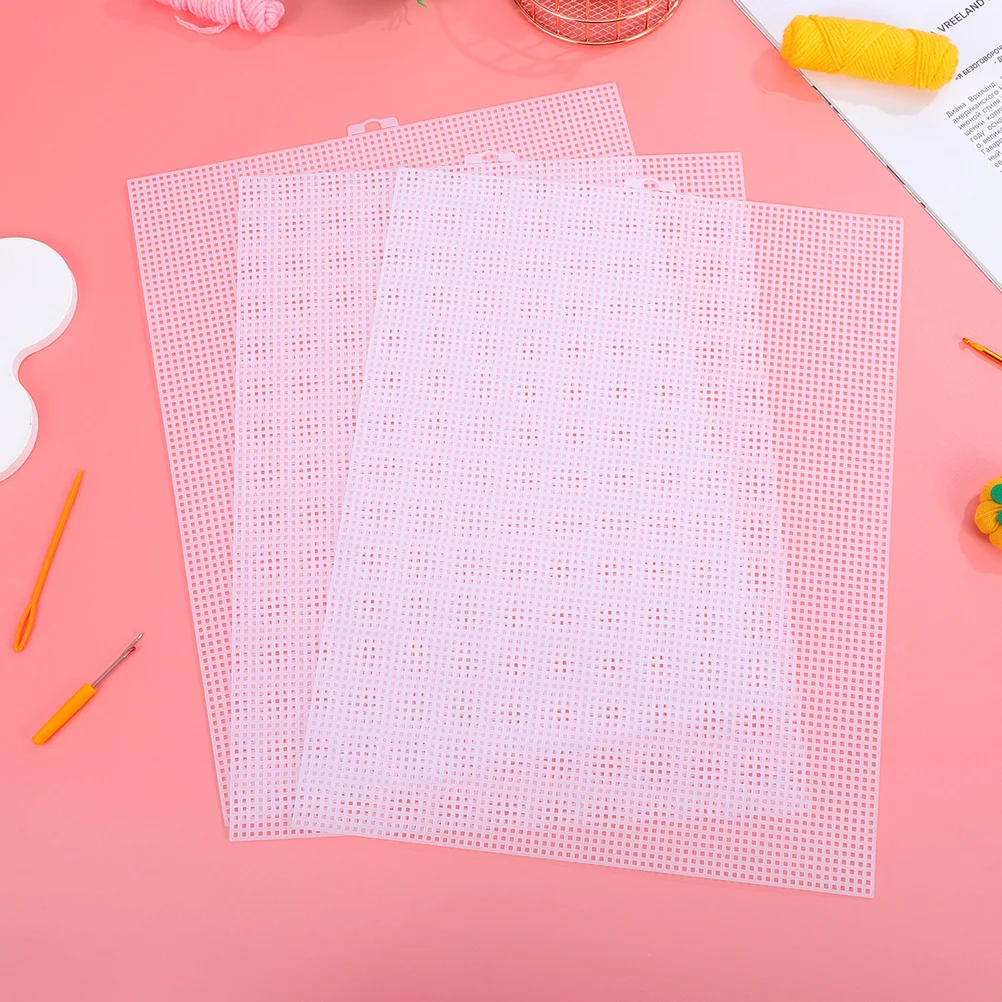 

4Pcs Mesh Plastic Canvas 26x33.5cm for Needlework Crochet Crafts DIY Embroidery Mesh Canvas Sheets Sewing Sheets for Embroidery