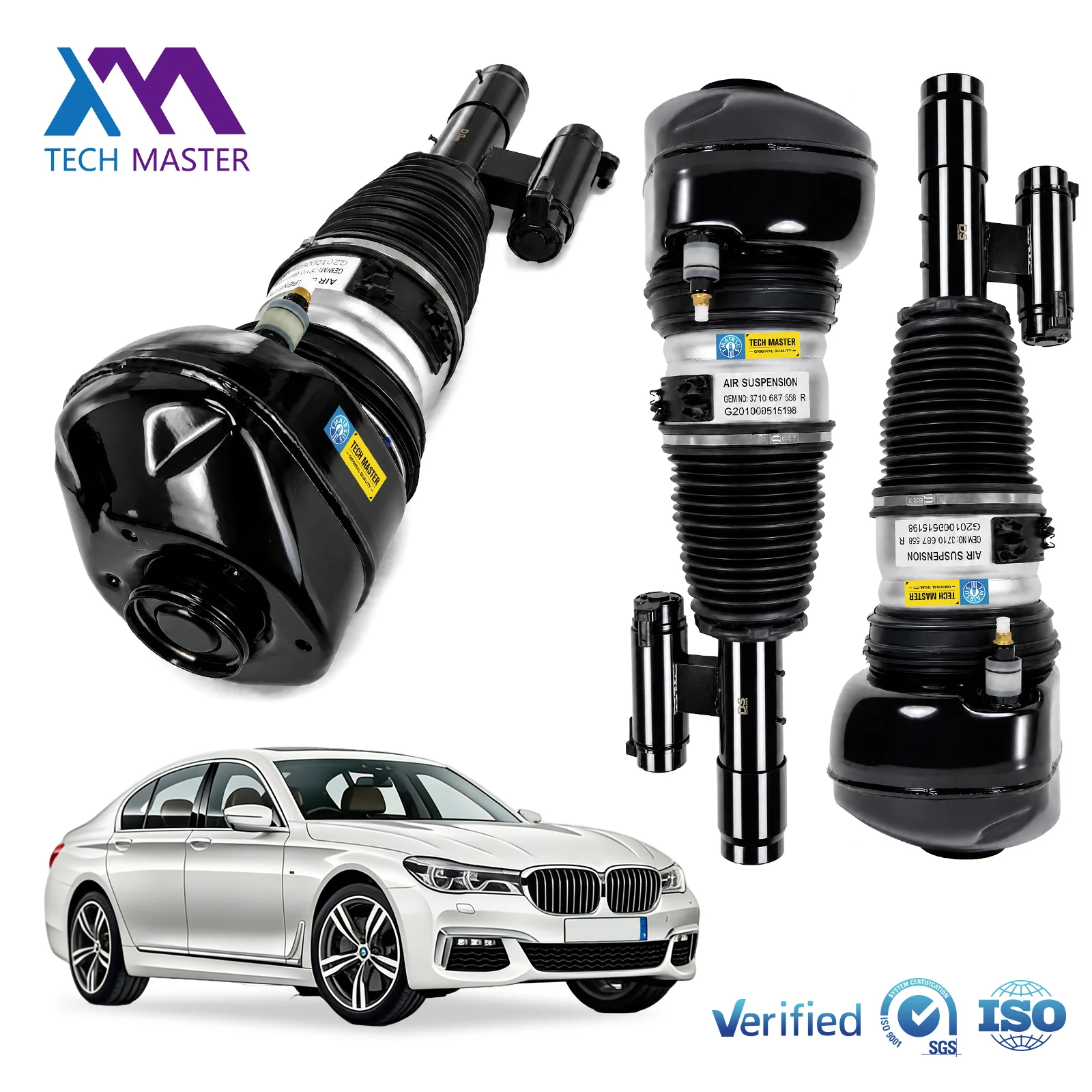 37106877560 Front Right Air Suspension Shock Absorber XDrive For BMW G11 G12 7 Series Airmatic Ride Strut Assembly Parts