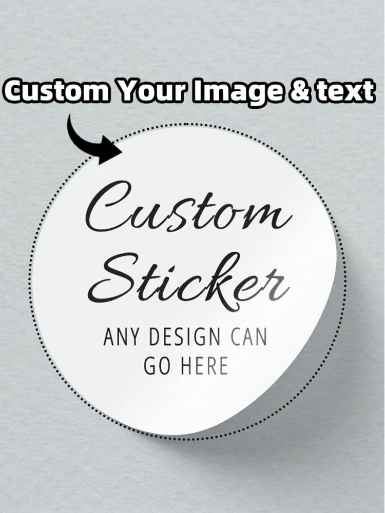 1/60/120pcs Custom Round Waterproof Custom Stickers, Personalizable with Logo/Image/Text, for Any Occasion image 3