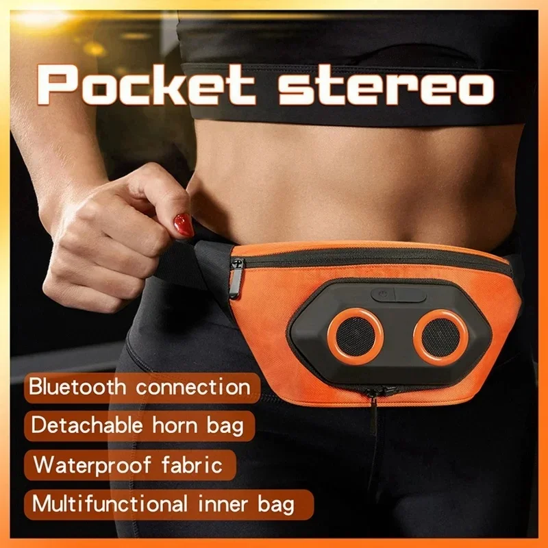 High-quality Outdoor Travel Portable Waist Bag Waterproof Wireless Bluetooth Speaker High-power Stereo Sound System Caixa De Som