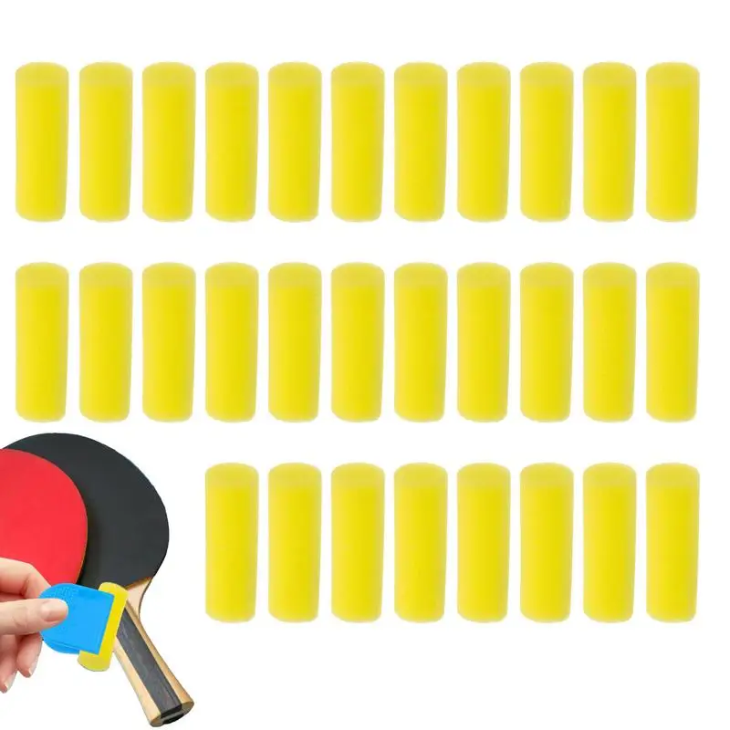 Table Tennis Racket Sponge Wipe Brush Set 30pcs Sponge Wipe Gentle Efficient Sponge Brush Table Tennis Glues Brush Quick