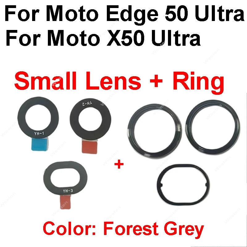 Camera Glass Lens Frame For Moto Edge 50 Ultra X50 UItra Back Camera Glass Lens Cover Holder Replacement Parts