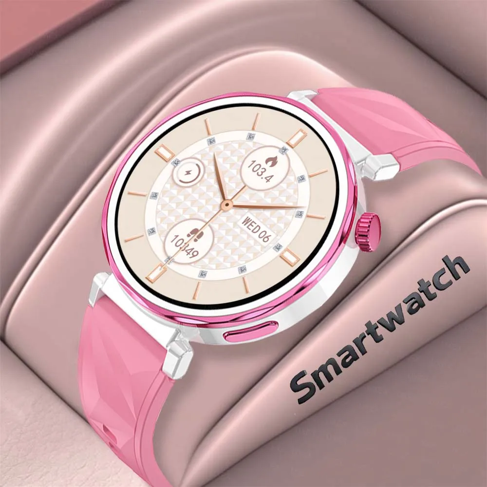 Fashion Smart Watch 1.32 Inch HD Screen Digital Watch Fitness Tracker Compatible Android IOS Systems Wearable Wristwatch Ladies