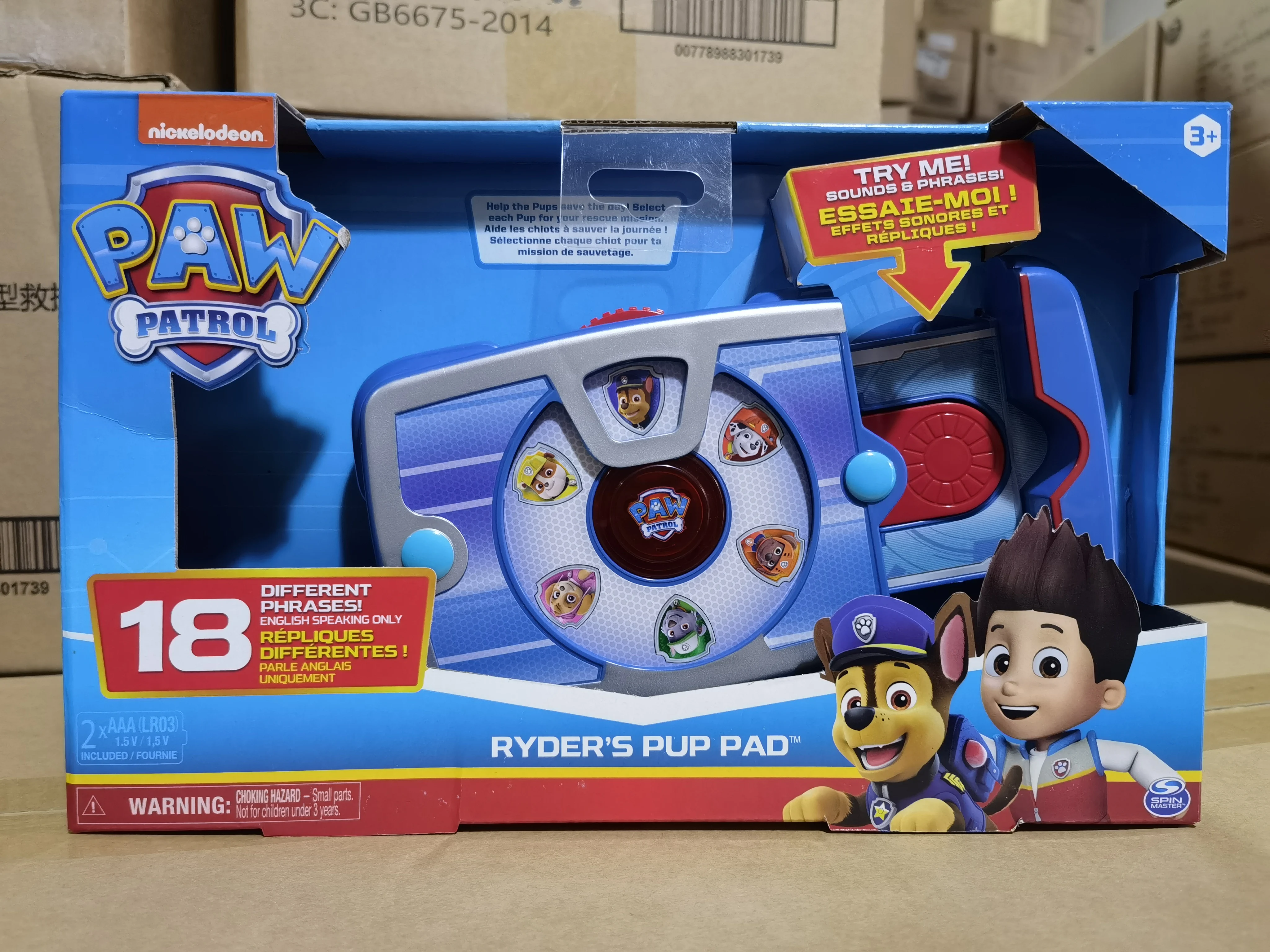 Original Paw Patrol Ryder’s Interactive Pup Pad with 18 Sounds for Kids Aged 3+ Children toy Birthday Gift Doll Christmas Gift